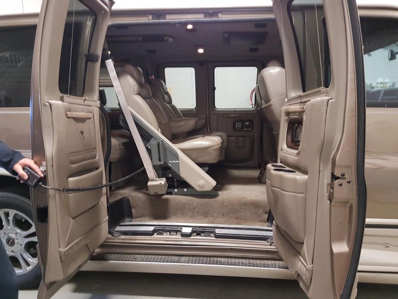 GM full size van XL Base seat lift