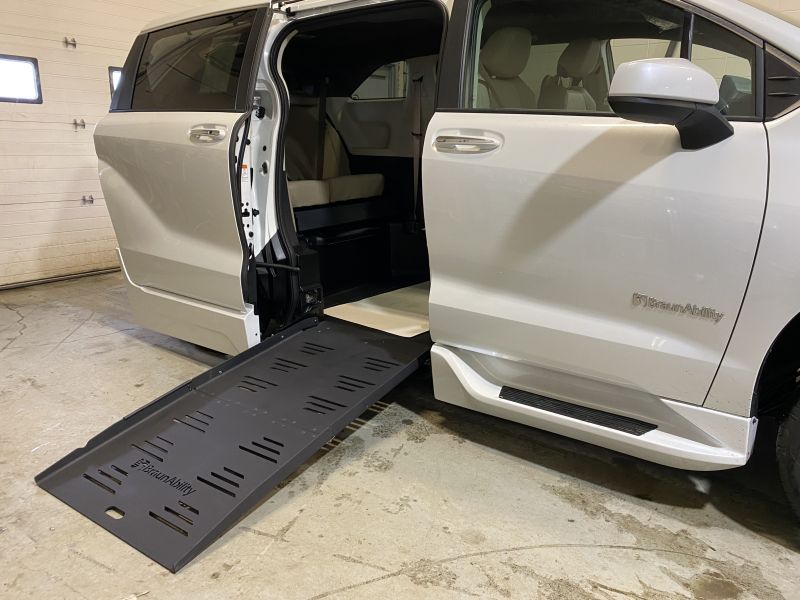 2024 Toyota Sienna XLE with Braun Rampvan Power Fold Ramp System
